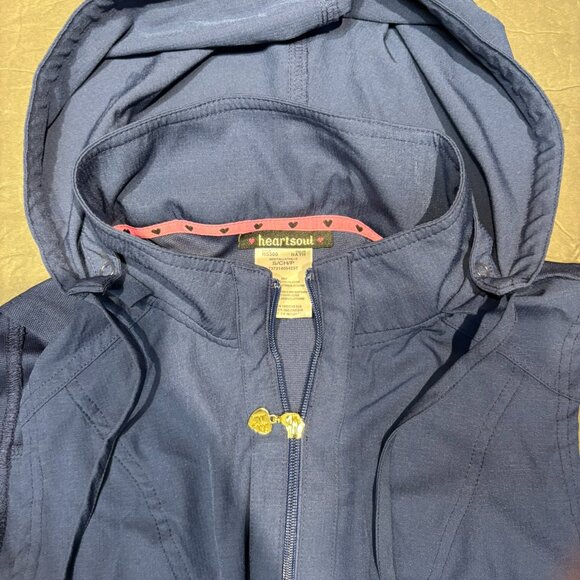 HeartSoul Women’s Navy Scrub Vest – Size S, Zip Front, Dri-Fit, Multi-Pocket - Picture 4 of 7